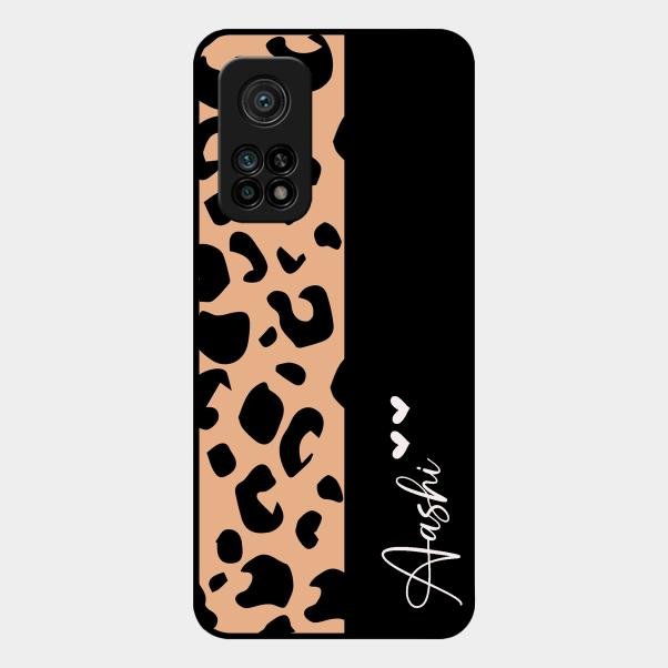 Leopard Glass Case Cover For Xiaomi Mi 10T Pro 5G