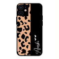 Leopard Glossy Metal Case Cover For iPhone 12 mini