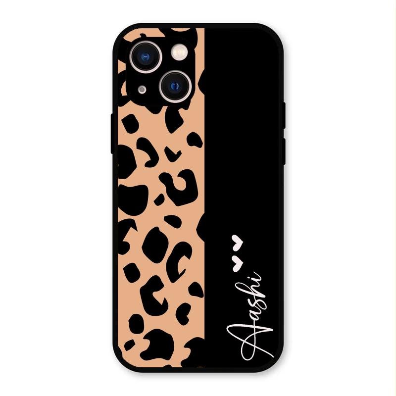 Leopard Glossy Metal Case Cover For iPhone 13