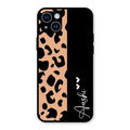 Leopard Glossy Metal Case Cover For iPhone 14
