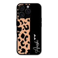 Leopard Glossy Metal Case Cover For iPhone 16 Pro Max