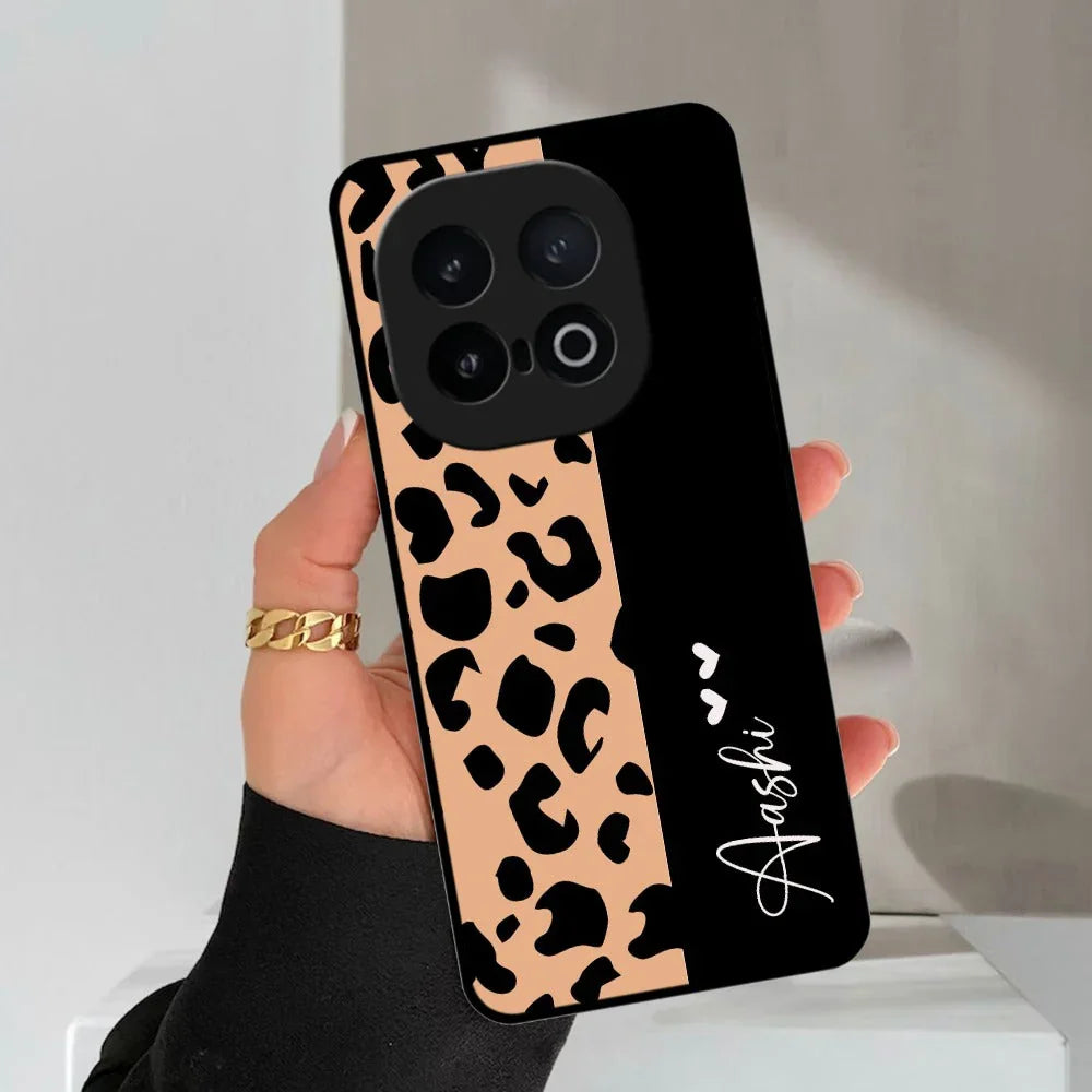 Leopard Glossy Metal Case Cover For Vivo - ShopOnCliQ