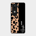 Leopard Glossy Metal Case Cover For Iqoo Z9S 5G