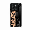 Leopard Glossy Metal Case Cover For Motorola Edge 60 5G