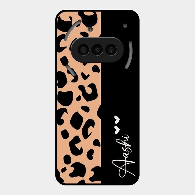 Leopard Glossy Metal Case Cover For Nothing Phone 3A 5G