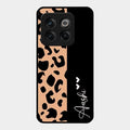 Leopard Glossy Metal Case Cover For Oneplus 10T 5G