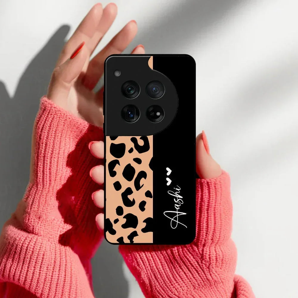 Leopard Glossy Metal Case Cover For OnePlus - ShopOnCliQ