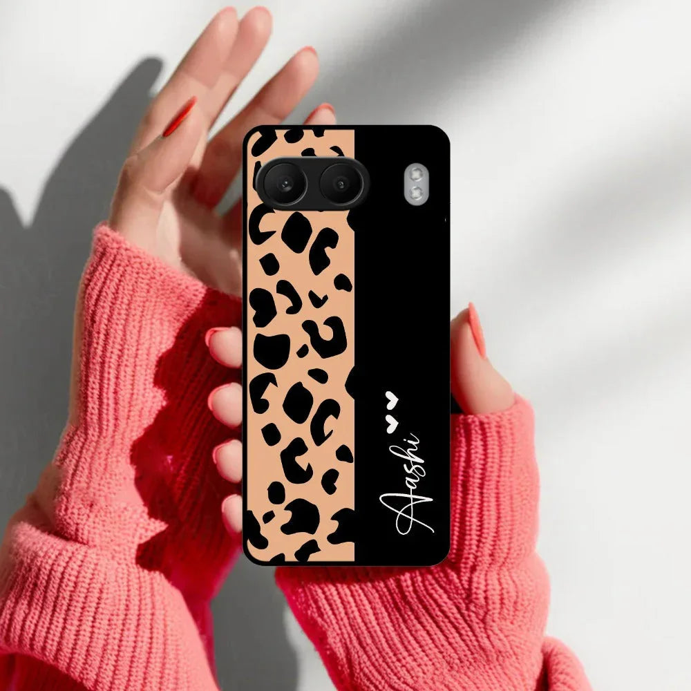 Leopard Glossy Metal Case Cover For OnePlus - ShopOnCliQ