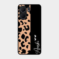 Leopard Glossy Metal Case Cover For Oppo A5X 5G