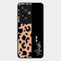 Leopard Glossy Metal Case Cover For Oppo A79 5G