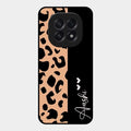 Leopard Glossy Metal Case Cover For Oppo F29 5G
