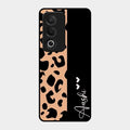 Leopard Glossy Metal Case Cover For Oppo K12X 5G