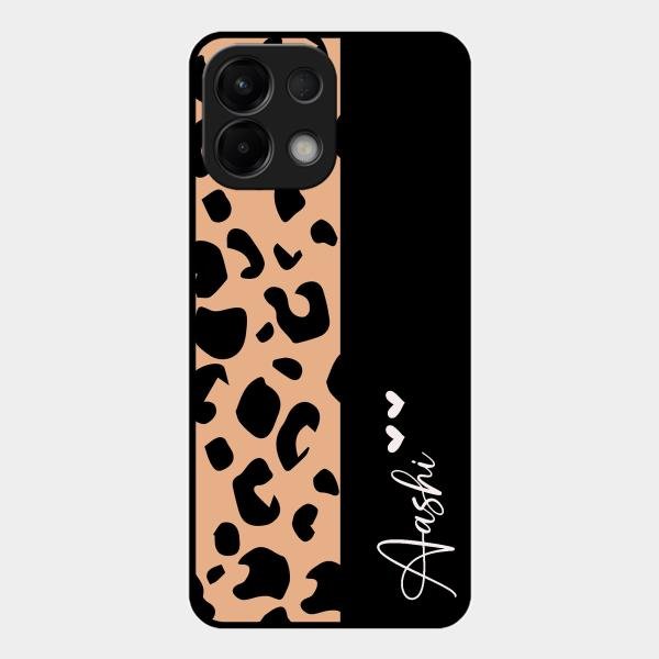 Leopard Glossy Metal Case Cover For Oppo K13 5G