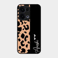 Leopard Glossy Metal Case Cover For Oppo Reno 13 5G