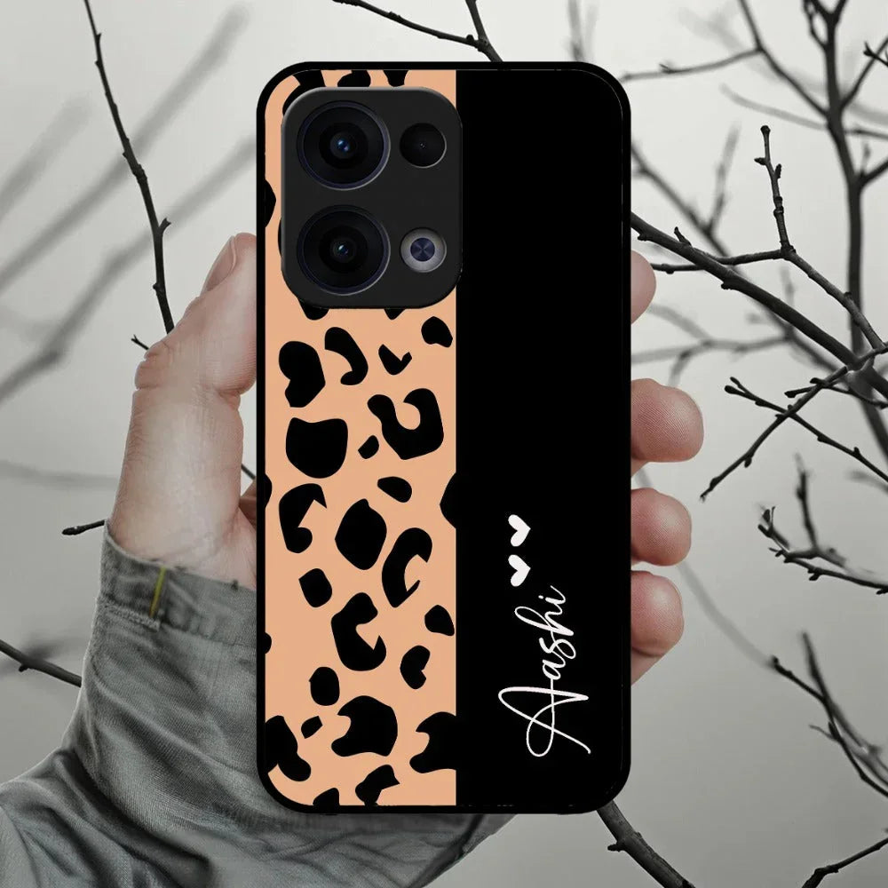 Leopard Glossy Metal Case Cover For Oppo - ShopOnCliQ