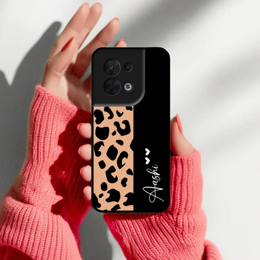 Leopard Glossy Metal Case Cover For Oppo - ShopOnCliQ