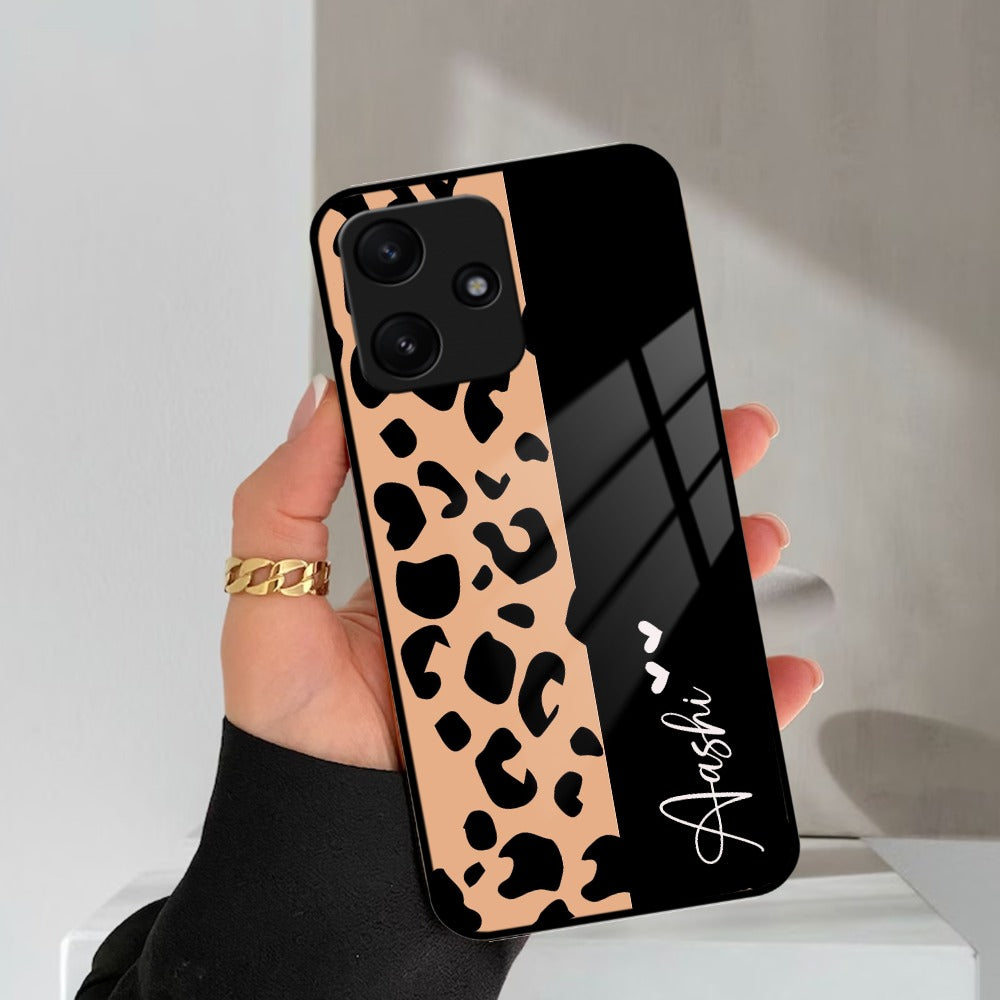 Leopard Glossy Metal Case Cover For Poco ShopOnCliQ