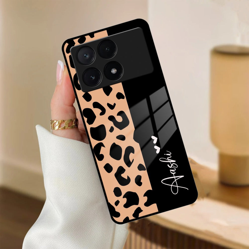 Leopard Glossy Metal Case Cover For Poco ShopOnCliQ