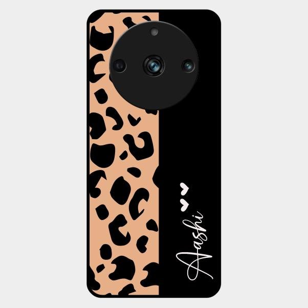 Leopard Glossy Metal Case Cover For Realme 11 Pro 5G