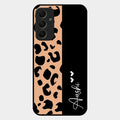 Leopard Glossy Metal Case Cover For Samsung Galaxy A34 5G