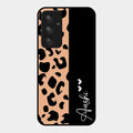 Leopard Glossy Metal Case Cover For Samsung Galaxy A54 5G