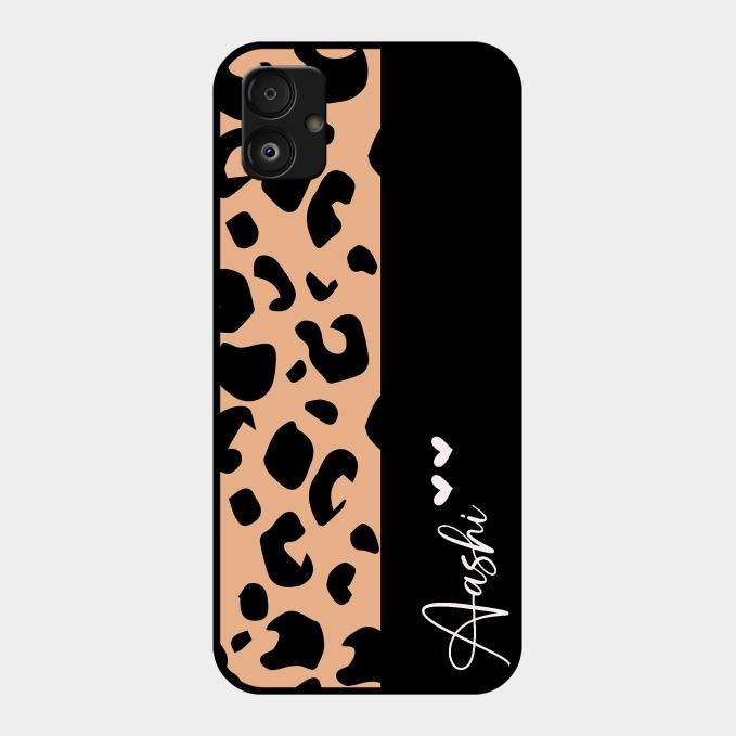Leopard Glossy Metal Case Cover For Samsung Galaxy F14 5G
