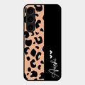 Leopard Glossy Metal Case Cover For Samsung Galaxy S23 5G
