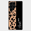 Leopard Glossy Metal Case Cover For Samsung Galaxy S25 Ultra 5G