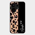 Leopard Glossy Metal Case Cover For Vivo X200 Fe 5G