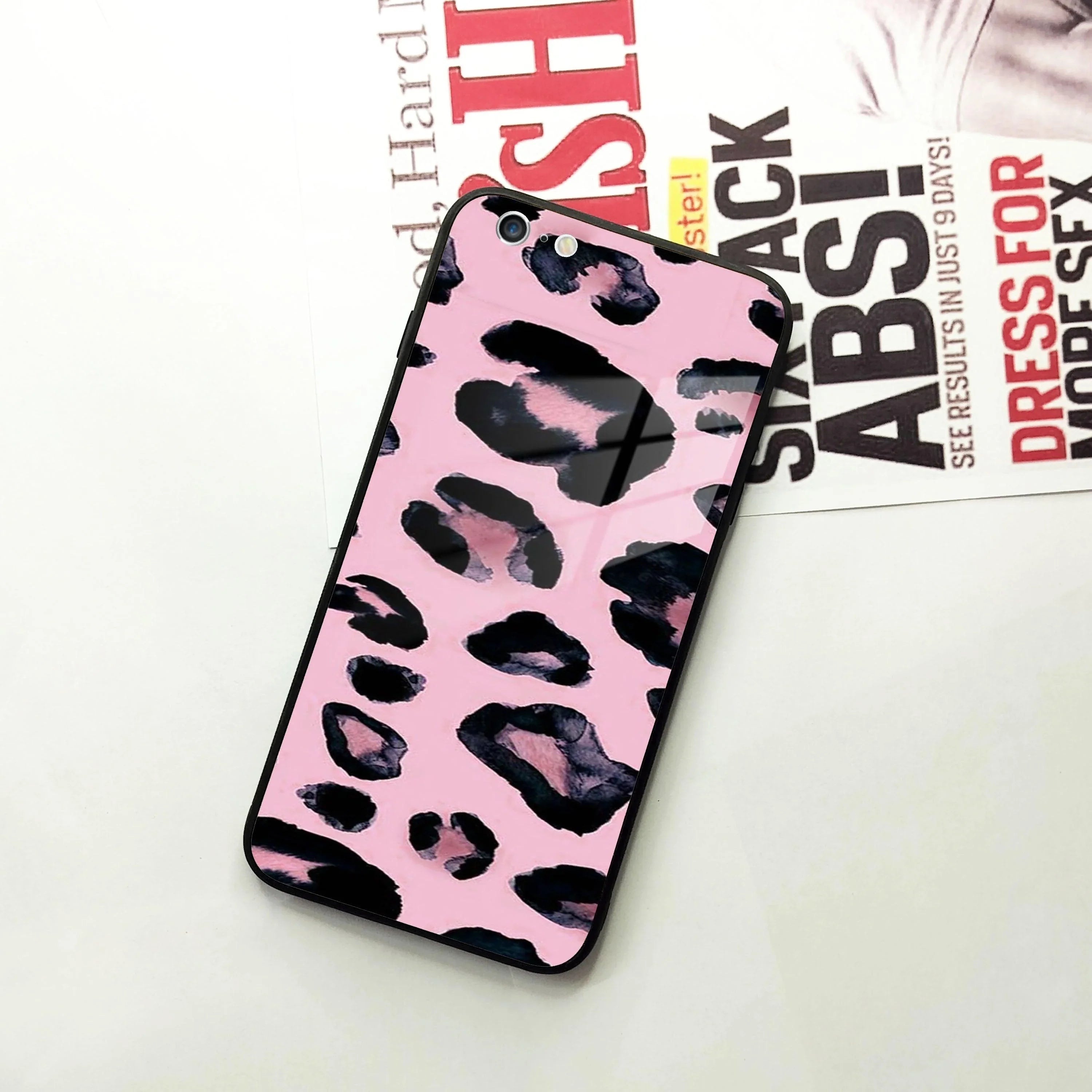 Leopard Glass Phone Case Cover For iPhone - ShopOnCliQ