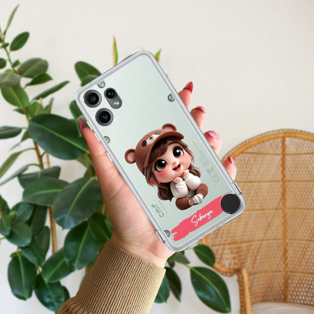 Little Girl Customize Transparent Silicon Case For Nothing Phone 4A Pro ...