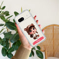 Little Girl Customize Transparent Silicon Case For Google Pixel 8a 5G