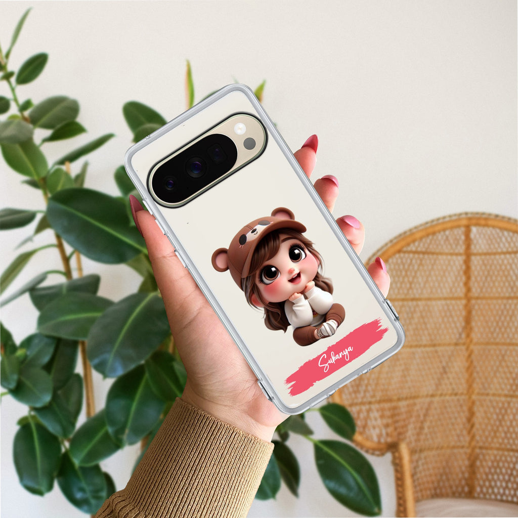 Little Girl Customize Transparent Silicon Case For Google - ShopOnCliQ