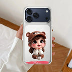 Little Girl Customize Transparent Silicon Case For iPhone 11