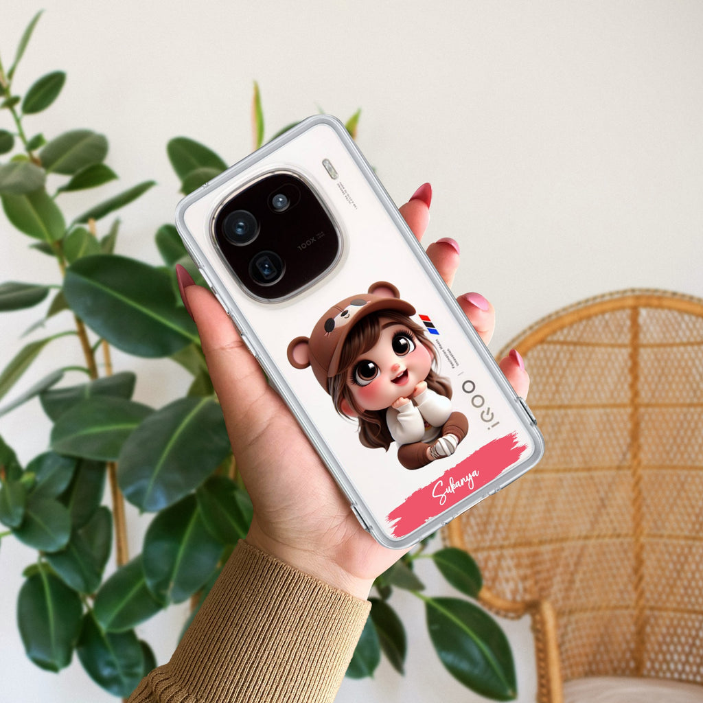 Little Girl Customize Transparent Silicon Case For iQOO - ShopOnCliQ