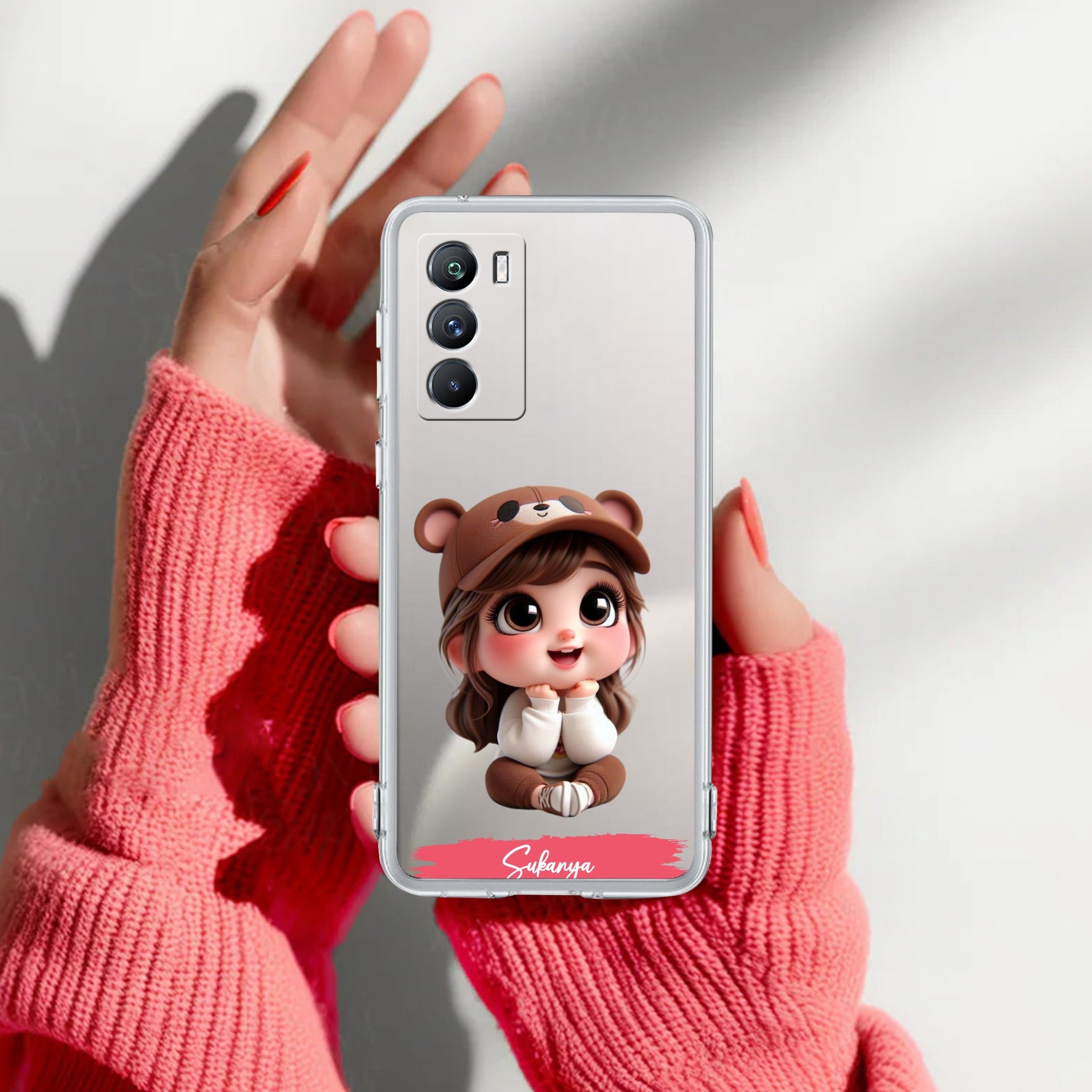 Little Girl Customize Transparent Silicon Case For iQOO 9 SE 5G