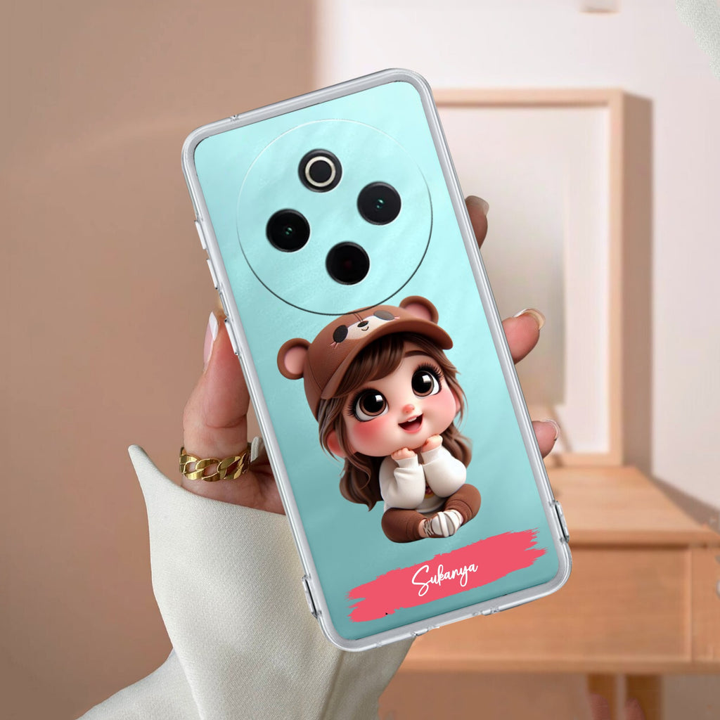 Little Girl Customize Transparent Silicon Case For iQOO - ShopOnCliQ