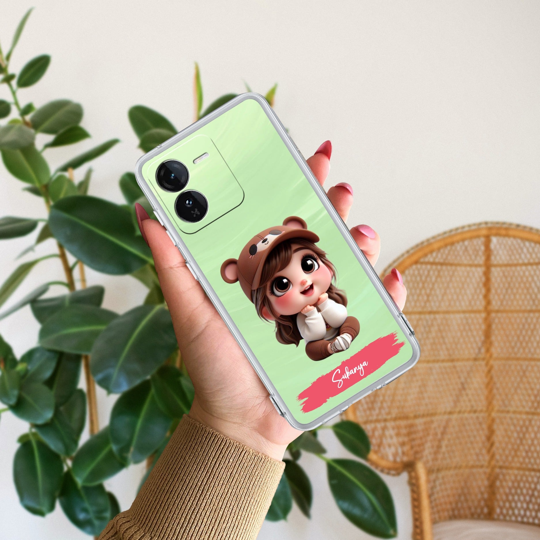 Little Girl Customize Transparent Silicon Case For iQOO Z9 5G