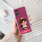 Little Girl Customize Anti Yellow Case For Motorola Edge 50 Fusion 5G