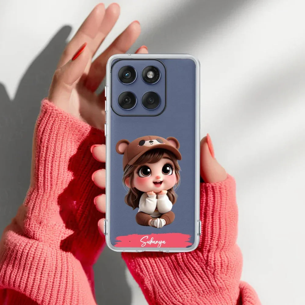 Little Girl Customize Transparent Silicon Case For Motorola - ShopOnCliQ