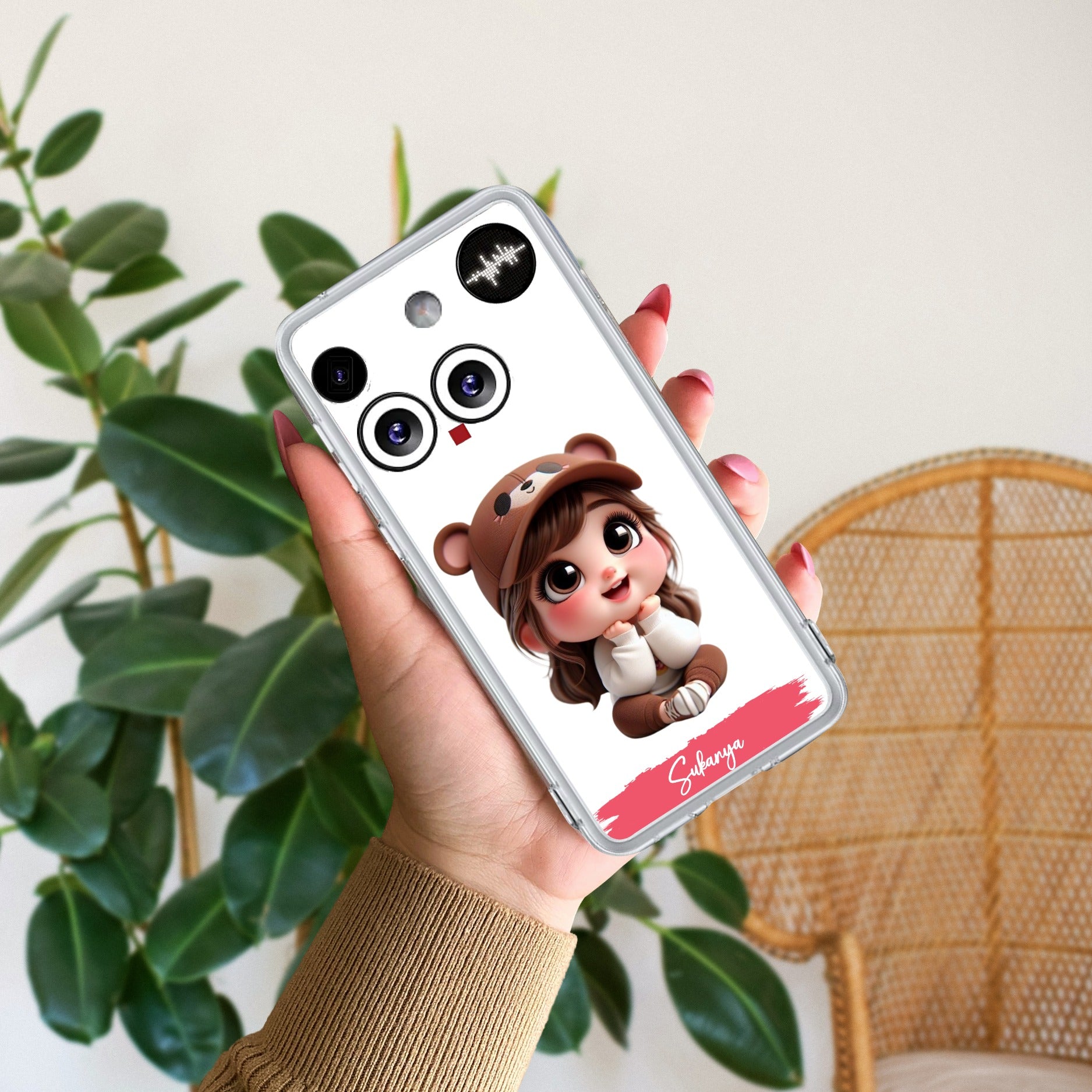 Little Girl Customize Anti Yellow Case For Nothing Phone 3