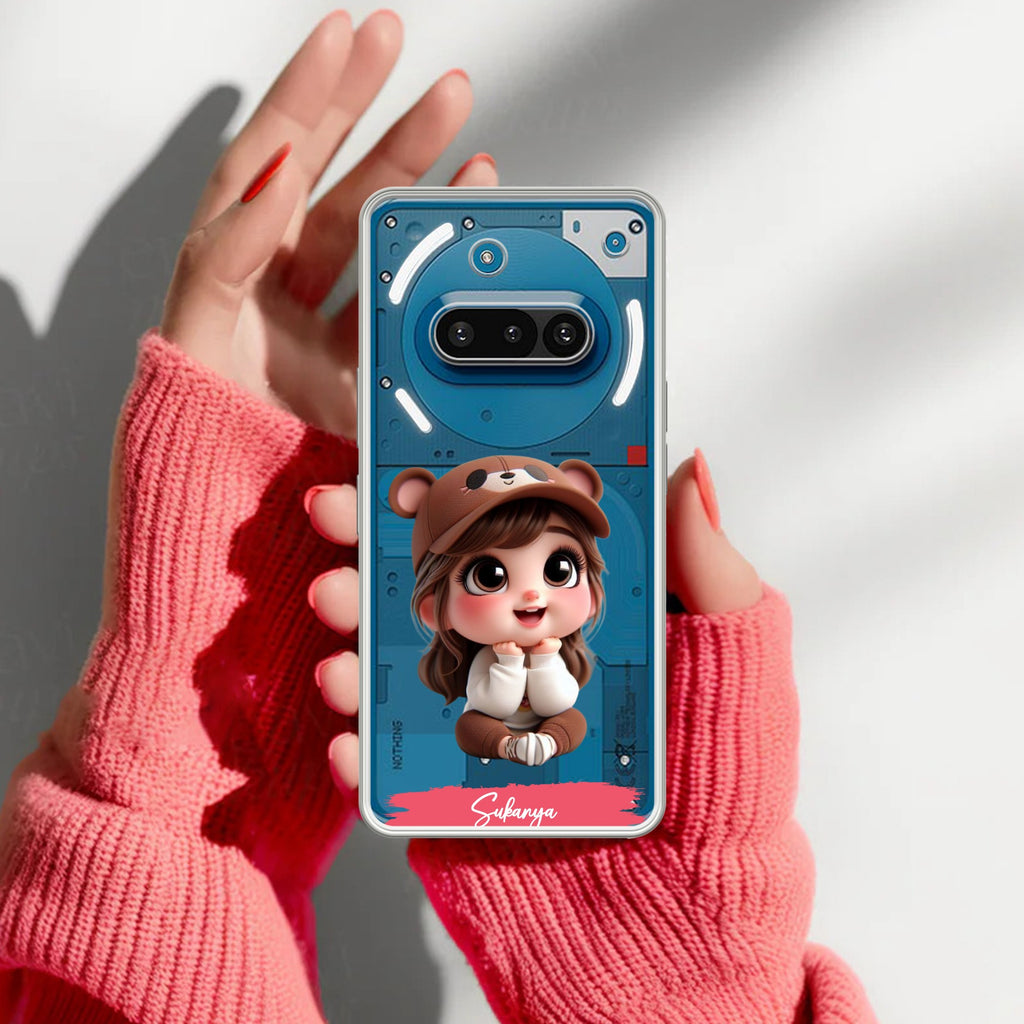 Little Girl Customize Anti Yellow Case For Nothing Phone 3A 5G