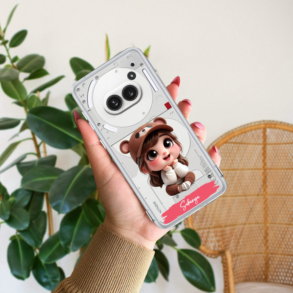 Little Girl Customize Anti Yellow Case For Nothing Phone 2a Plus