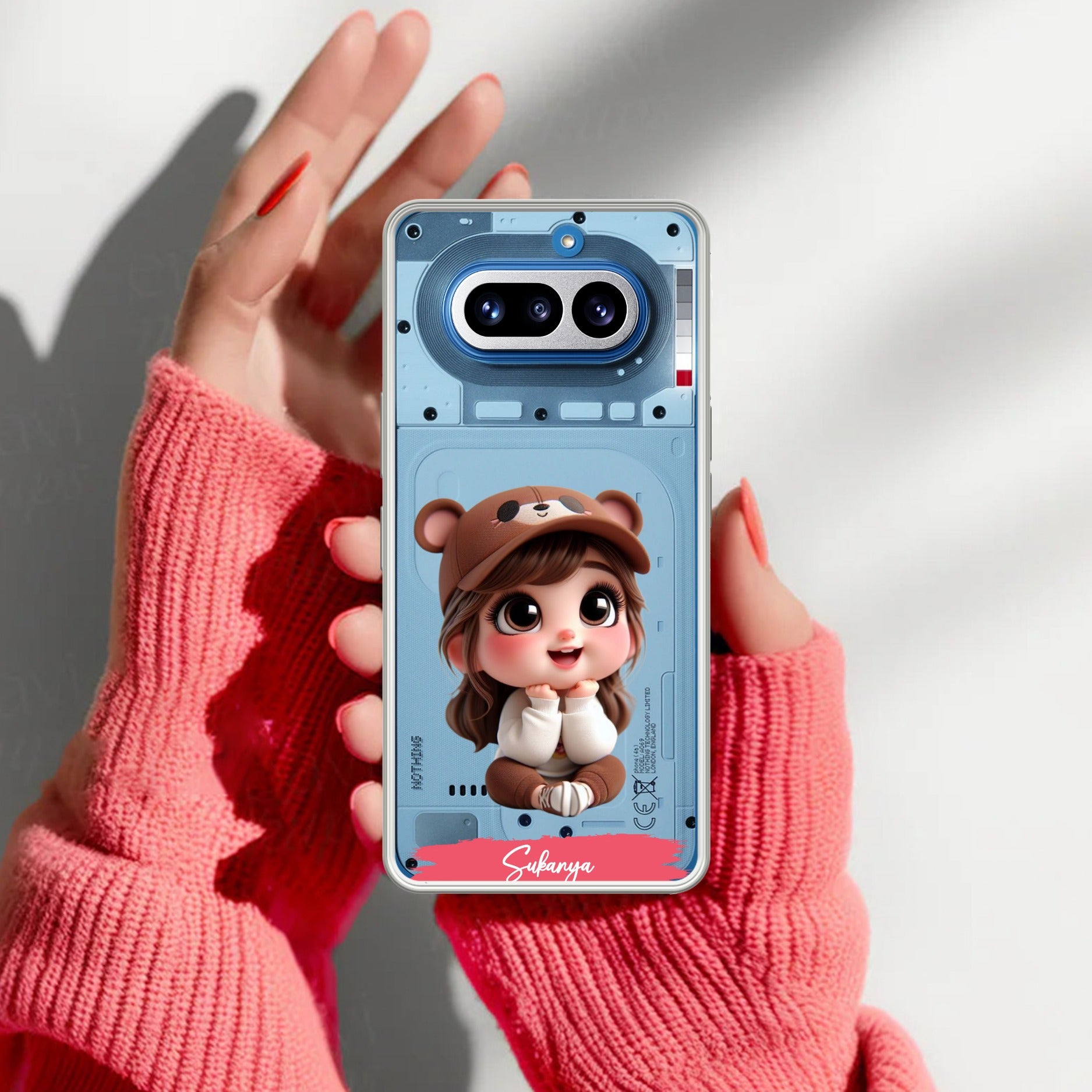 Little Girl Customize Transparent Silicon Case For Nothing Phone 4A 5G