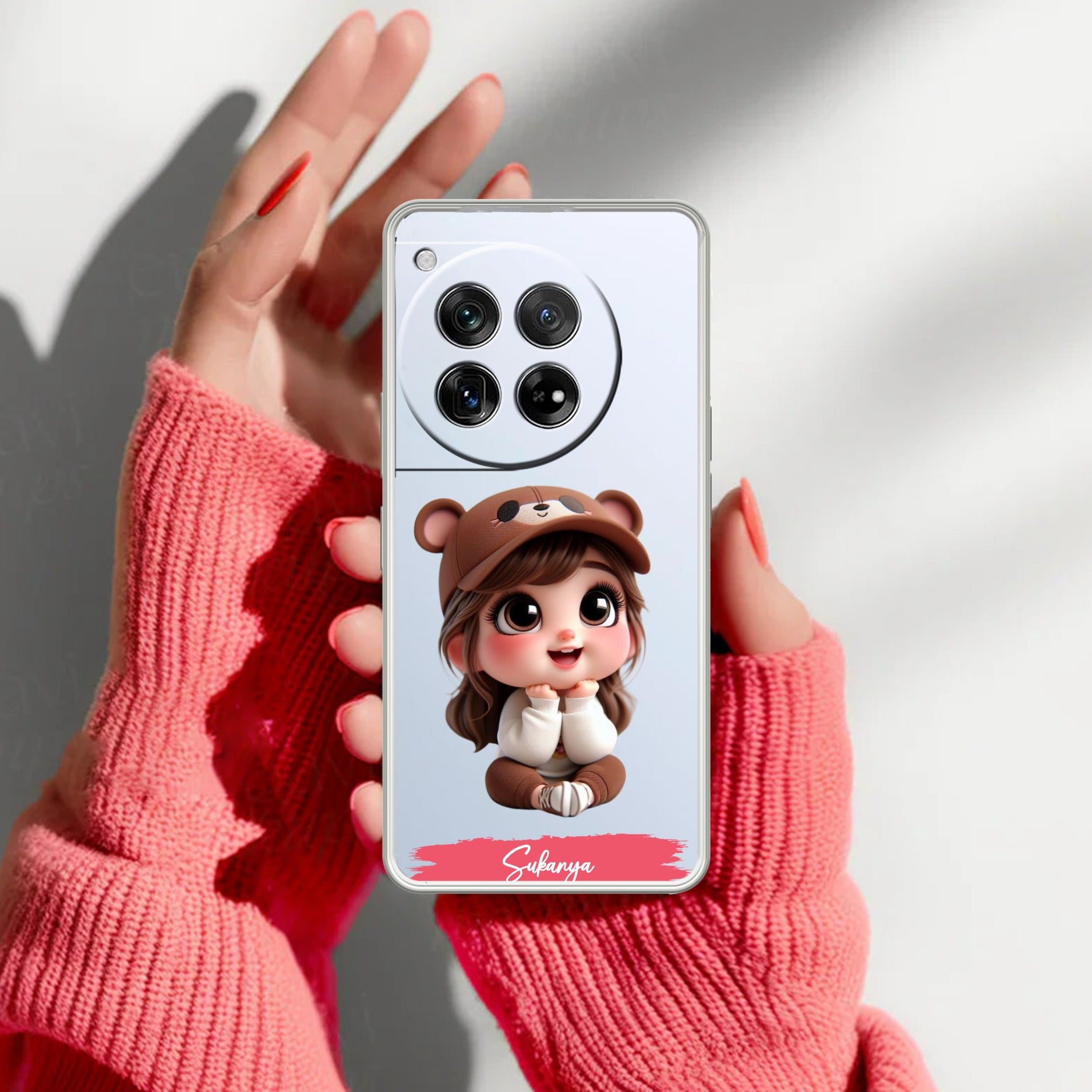 Little Girl Customize Transparent Silicon Case For OnePlus
