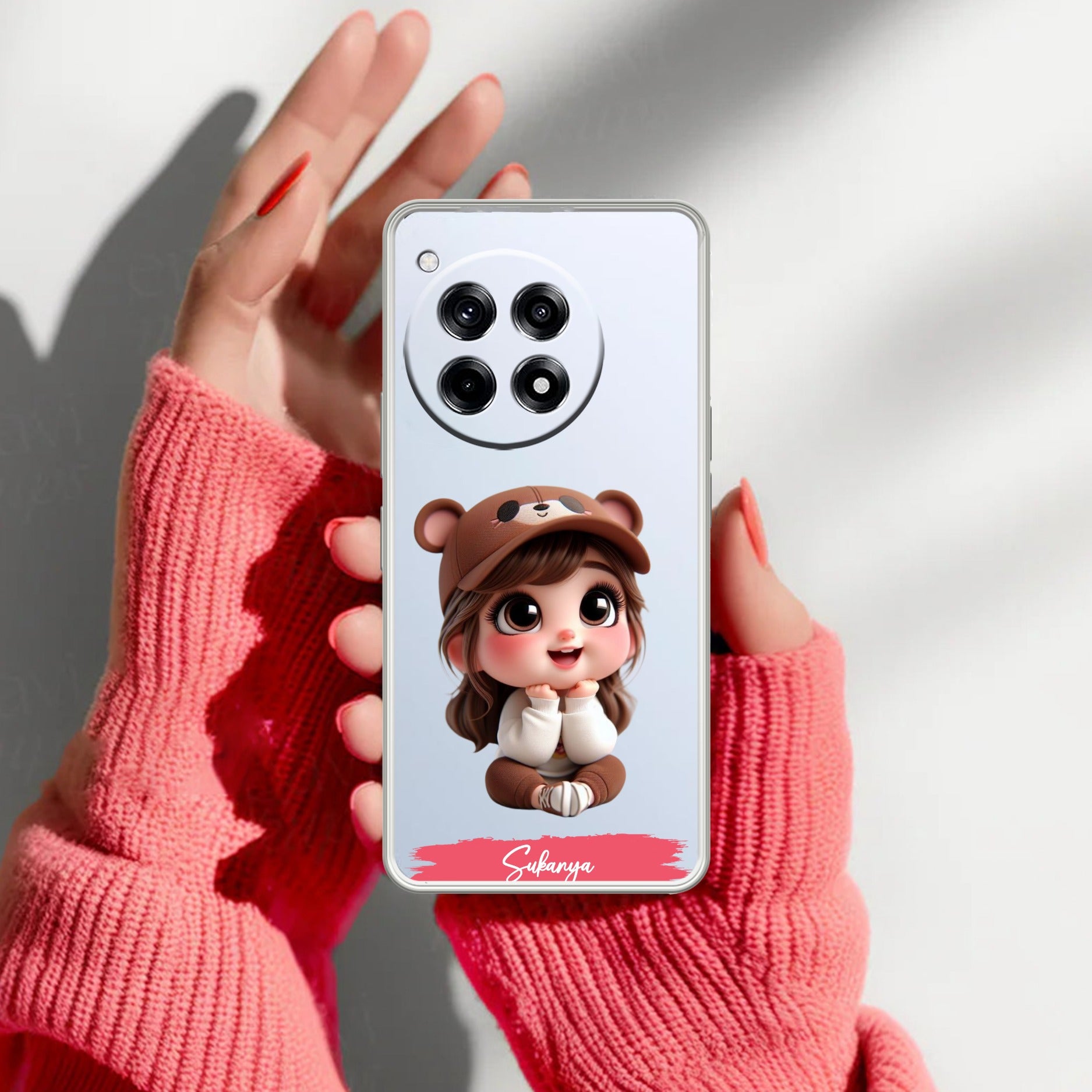 Little Girl Customize Transparent Silicon Case For OnePlus