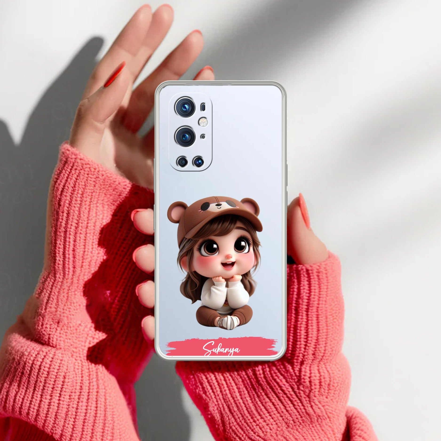 Little Girl Customize Transparent Silicon Case For OnePlus
