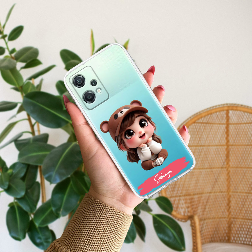 Little Girl Customize Transparent Silicon Case For OnePlus Nord CE 2 Lite
