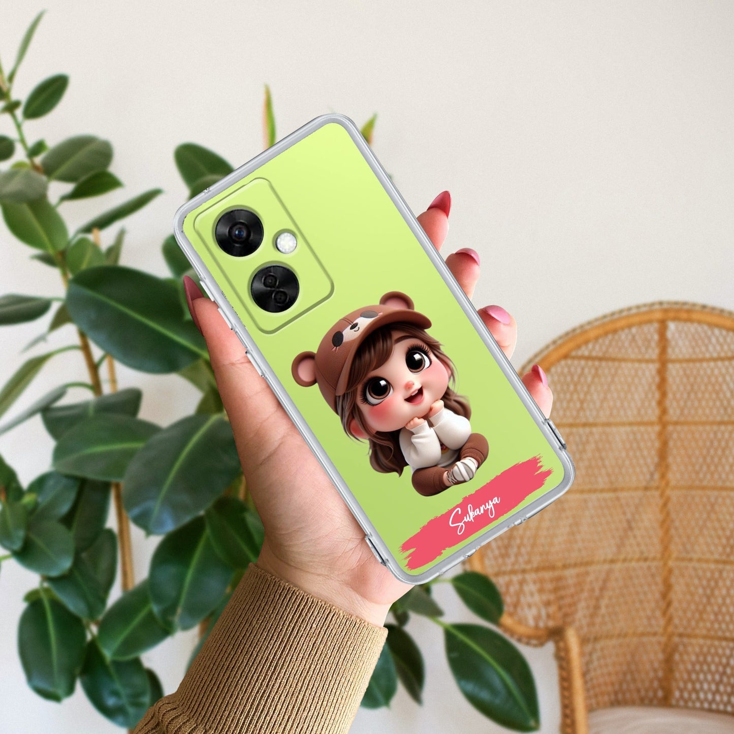 Little Girl Customize Transparent Silicon Case For OnePlus