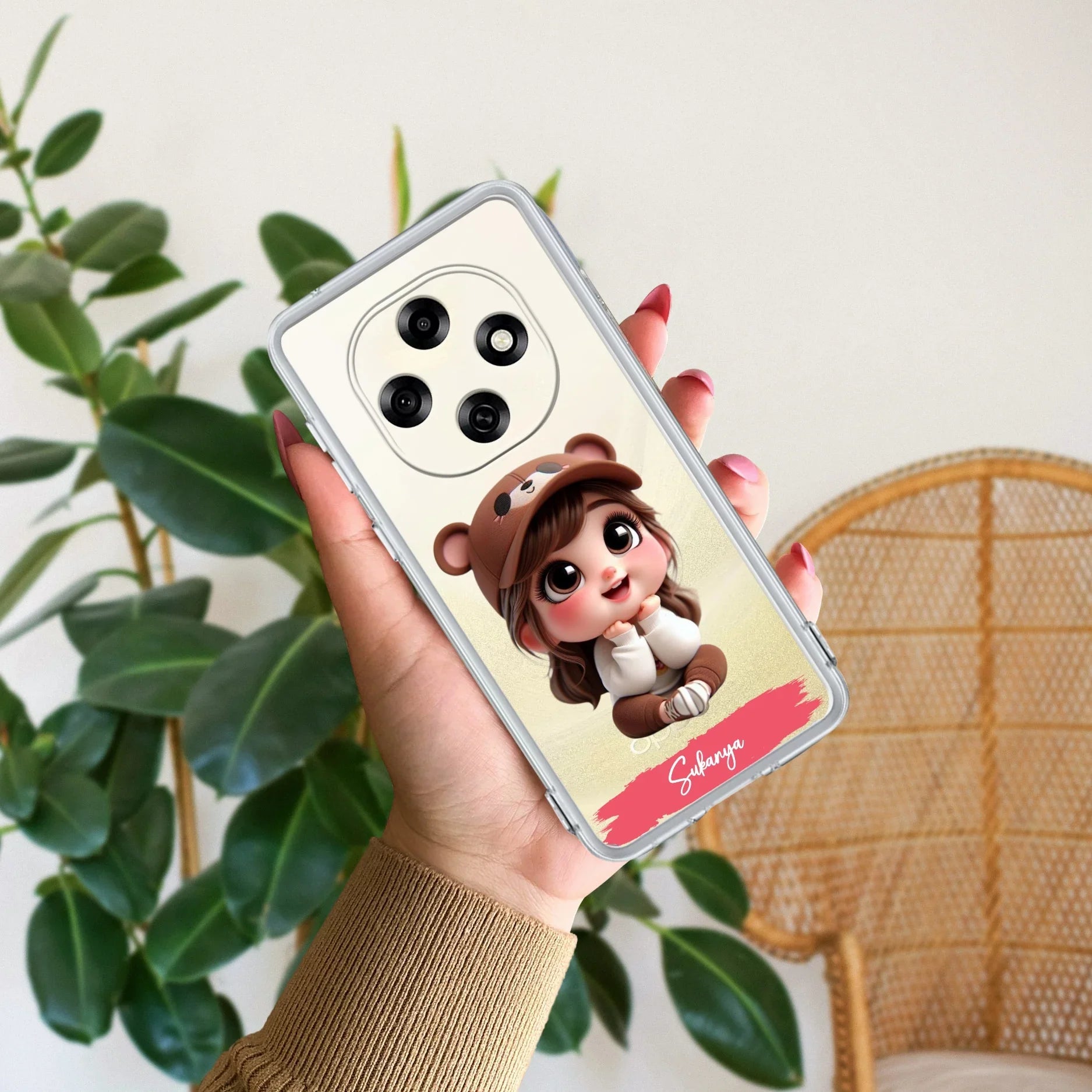 Little Girl Customize Transparent Silicon Case For Oppo - ShopOnCliQ